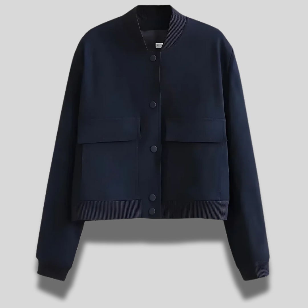 Cropped bomberjakke