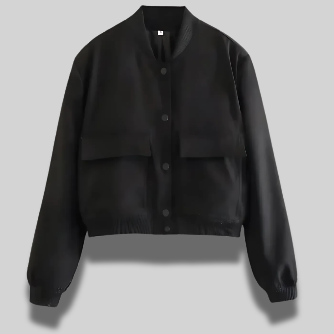 Cropped bomberjakke